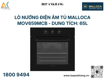 Lò nướng điện âm tủ Malloca - MOV659MCB - dung tích 65L